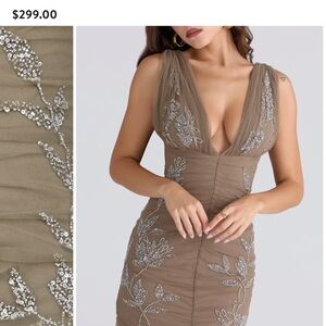 Elegant Embellished Evening Dress